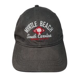 Myrtle Beach South Carolina Slideback Hat Gray One Size Embroidered